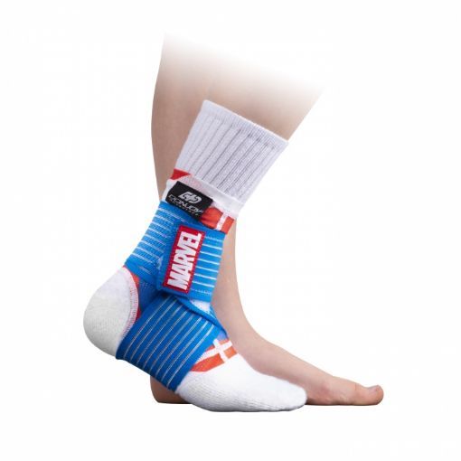 Picture of DONJOY MARVEL FIGURE 8 ANKLE SUPPORT - CAPTAIN AMERICA - PEDIATRIC